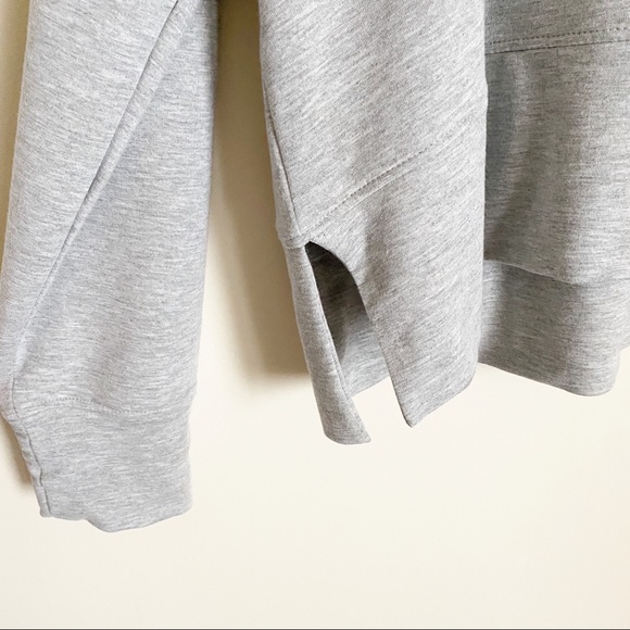 90 Degree Terry Brushed Cowl Neck Top Gray XL - Picture 5 of 5